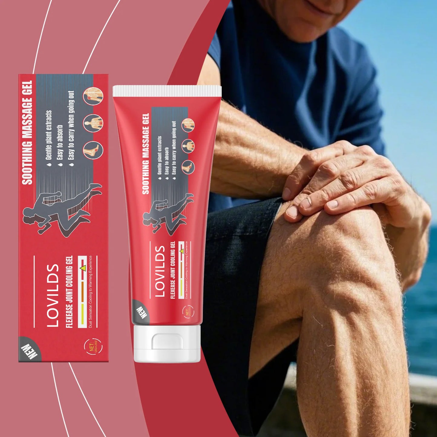 LOVILDS™ Joint Relief Gel: Rapid Muscle & Joint Recovery, Suitable for Knee, Lumbar, Neck, Hand and Foot Repair