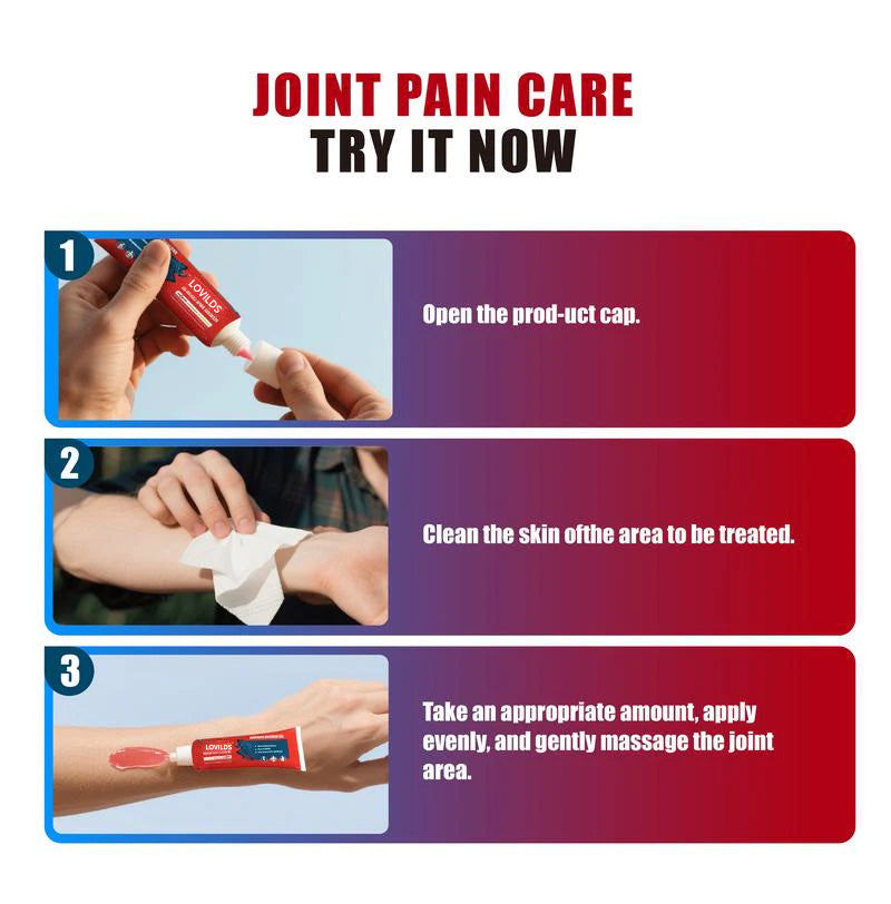 LOVILDS™ Joint Relief Gel: Rapid Muscle & Joint Recovery, Suitable for Knee, Lumbar, Neck, Hand and Foot Repair