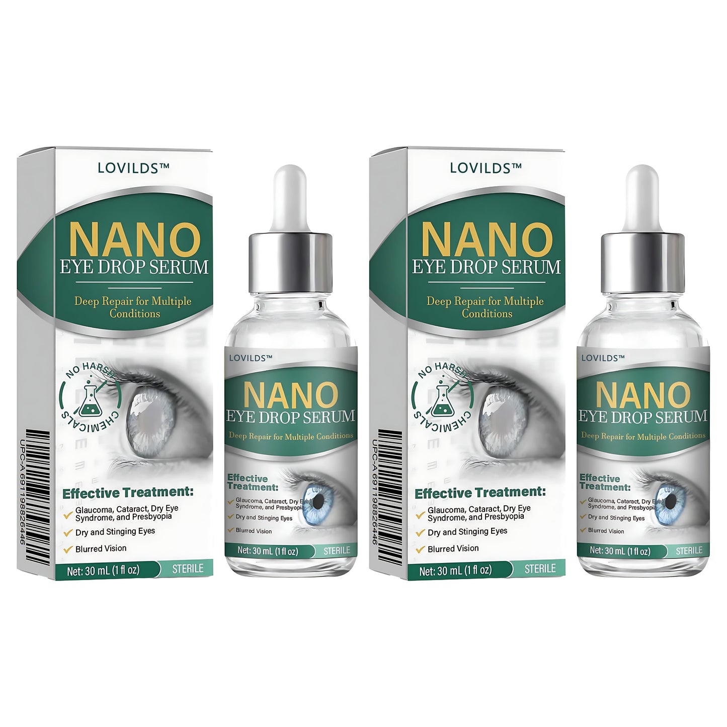 š©āāļøLOVILDS⢠Nano Eye Drops Serum ā
FDA Approved(Suitable for presbyopia, dry eye syndrome, glaucoma, and cataracts) š