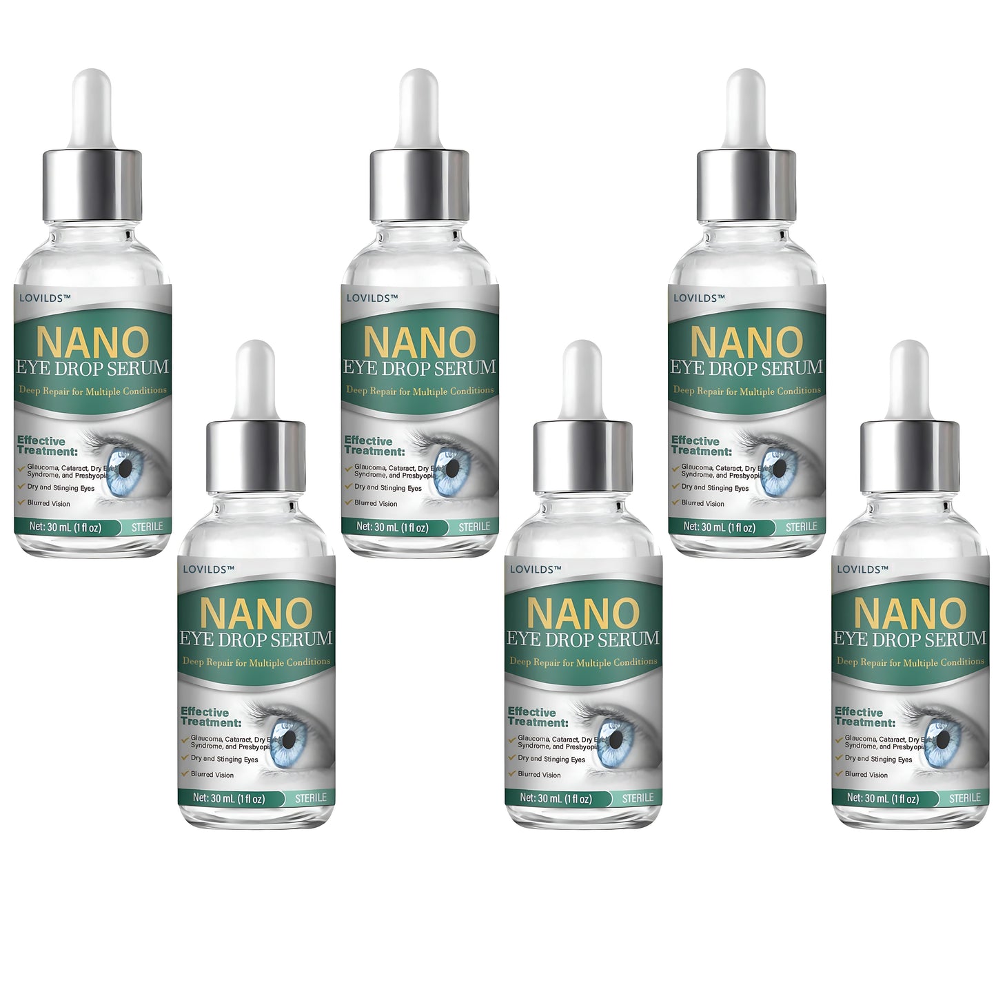 š©āāļøLOVILDS⢠Nano Eye Drops Serum ā
FDA Approved(Suitable for presbyopia, dry eye syndrome, glaucoma, and cataracts) š